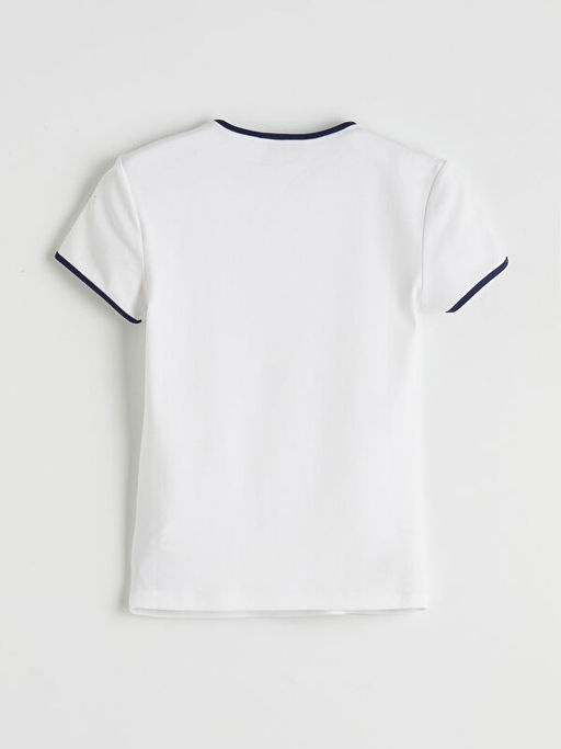 Bisiklet Yaka Kad?n Ti??rt