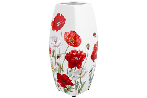 Ваза 2 л 11,5*11,5*25 см Маки квадрат, NEW BONE CHINA - Elan gallery фото 4