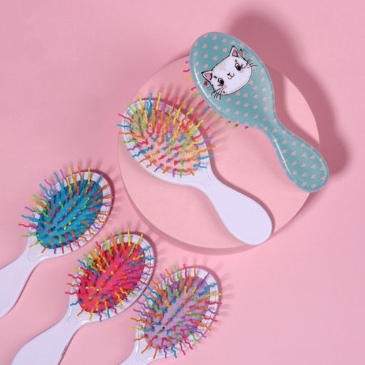 Расчёска массажная, 5.5×15(±1) см, МИКС