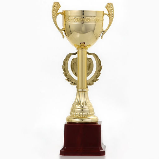 Кубок 081, наградная фигура, золото, подставка пластик, 24,7 х 9,7 х 7,5 см.