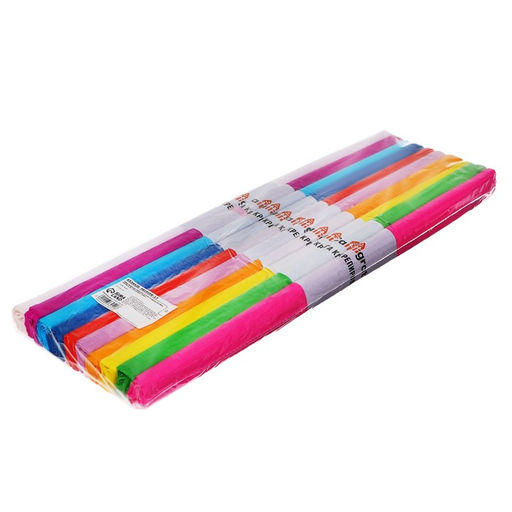 Набор бумаги крепированной «Неон», рулон 10 штук/10 цветов, 50×200 см, 30 г/м²