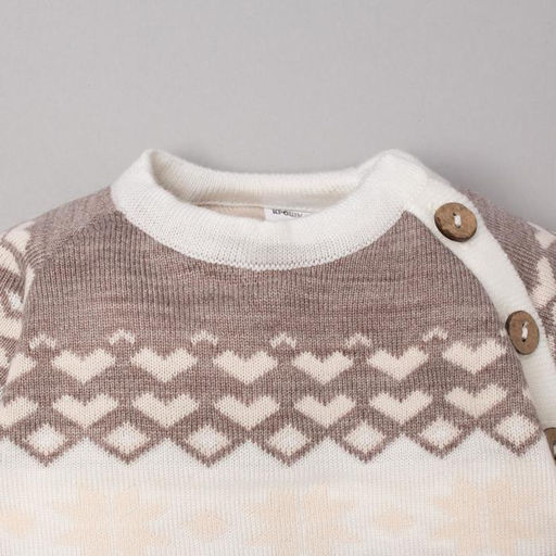 Комбинезон вязаный Крошка Я Снежинка рост 74-80 см фото 2