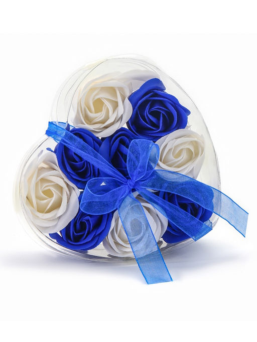 Мыльные розочки, синие и белые, набор 9 шт. - Simaland фото 6