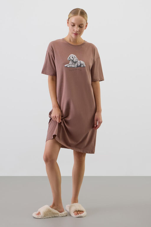 Е 10065/капучино сорочка ночная жен - Very neat фото 5