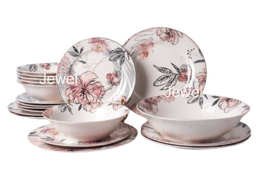 Набор столовый Jewel Розали, 19 предметов (нью бон)