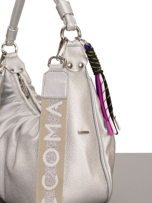 LACCOMA сумка Долорес-ЛЦ802-серебристый эко кожа хлопок  фото 7