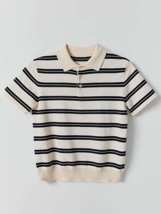 Поло для мальчиков в полоску - Mark formelle фото 4