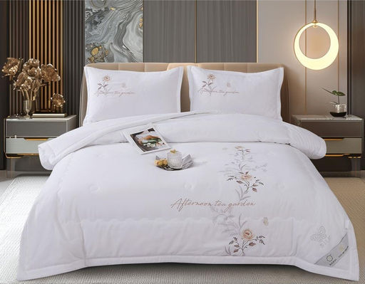 Одеяло Boris с вышивкой с простыней и наволочками ODBORV012 Евро