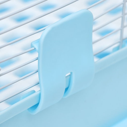 Клетка для грызунов с выдвижными поддонами 60 х 35 х 47 см, синяя - Пижон фото 7