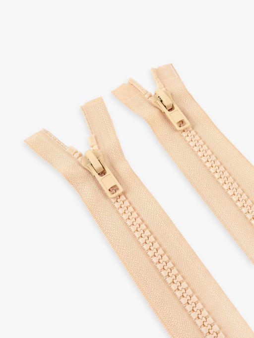 Цена за 10 шт. Молния «Трактор», №8, разъёмная, 2 замка, замки автомат, 110 см, светло-бежевая