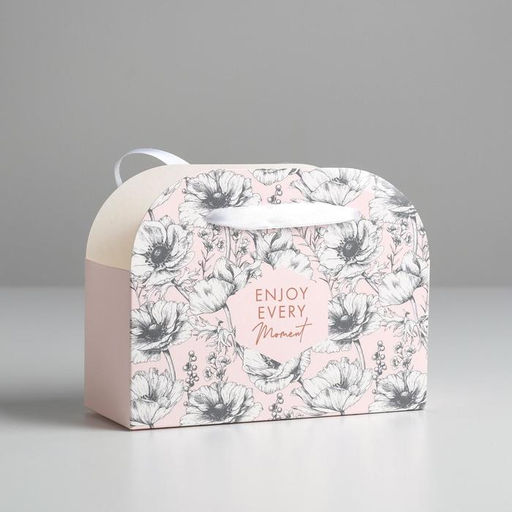 Цена за 5 шт. Переноска для цветов складная Enjoy every moment, 17 13 7 см - Дарите счастье фото 4