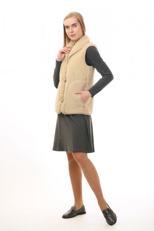 Жилет арт.1220-02/пуг. воротник ТАРА Альпака - Altro фото 3