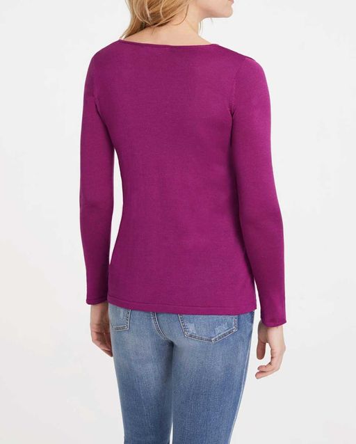 Пуловер, фуксия - Linea tesini фото 4