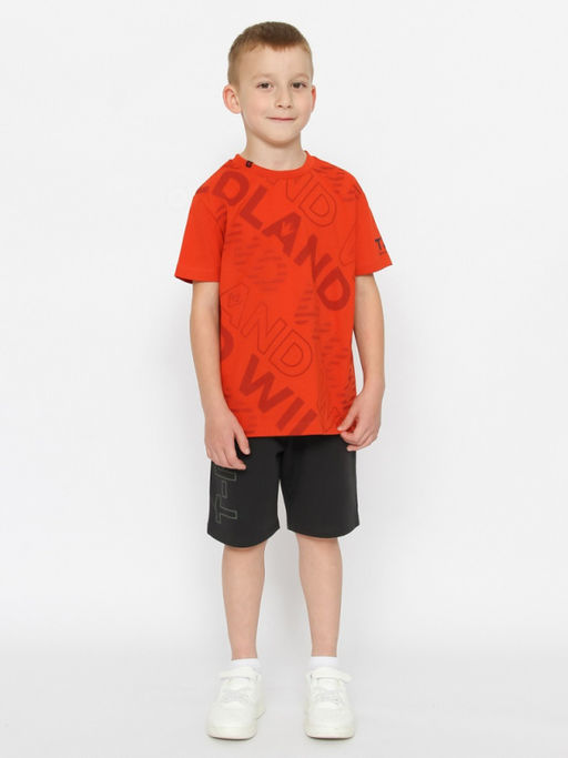 CRB wear/CWKB 63706-29-387 Футболка для мальчика,терракотовый/Ex.Cherubino  фото 3
