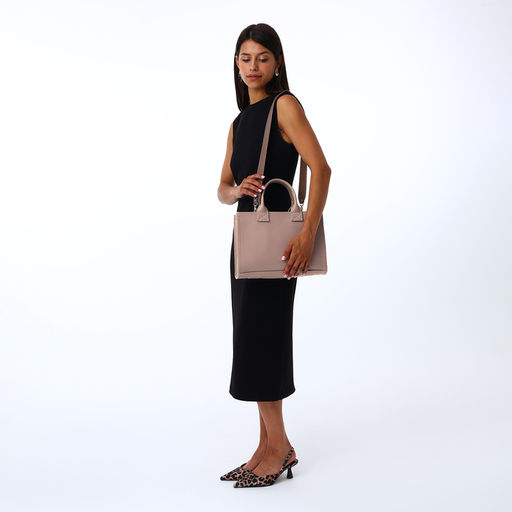 Сумка женская тоут TEXTURA на молнии, 33×9×23 см, бежевая