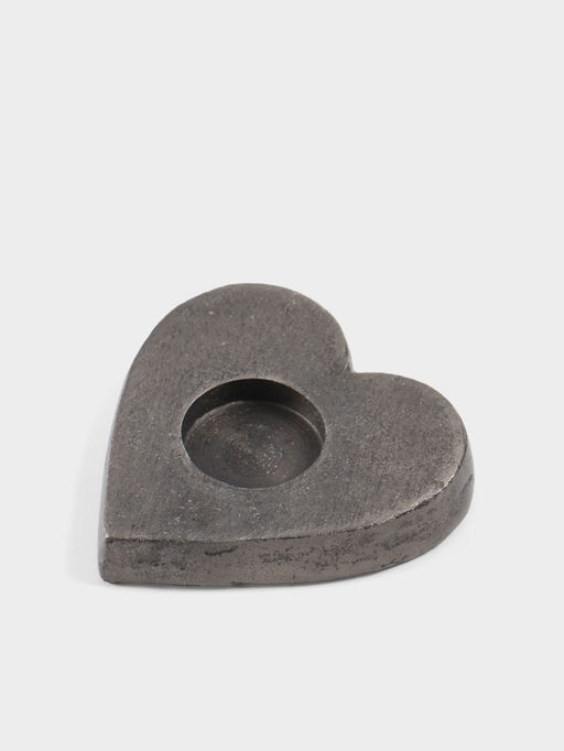 Подсвечник для чайной свечи Сердце, 11?12?2 см, алюминий