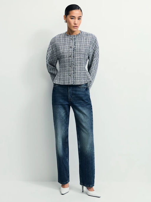 Твидовый жакет в клетку / Zarina