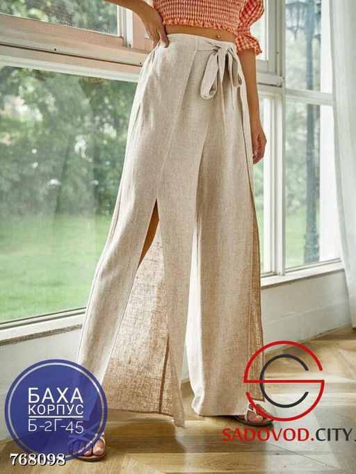 Женские летние брюки с разрезами - Bruno фото 2