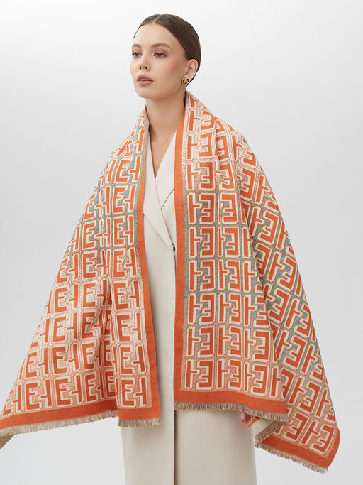 в составе ШЕРСТЬ и КАШЕМИР Большой, мягкий, теплый двусторонний палантин - Tantino фото 7