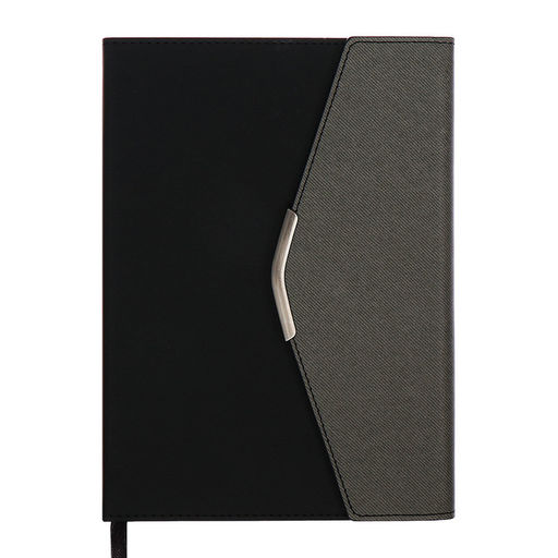 Ежедневник недатированный А5, 140 листов, искусственная кожа, «Стиль», чёрный