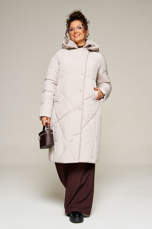 Пальто Beautiful Free 8024 жемчуг