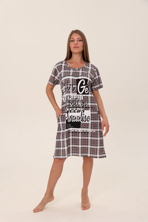 Туника женская Уют эдем на коричневом - Амадэль фото 12