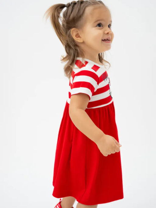 PlayToday / Платье-боди детское трикотажное для девочек  фото 2