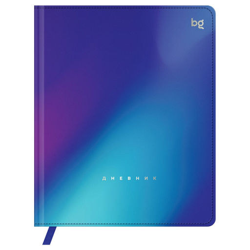 Дневник тв. об., иск. кожа 1-11 кл. "Gradient. Blue" (D5h48_64484, BG) печать, тиснение фольгой, ляссе