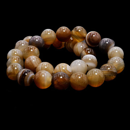 Браслет из камня Бразильский агат оберег на везение и процветание