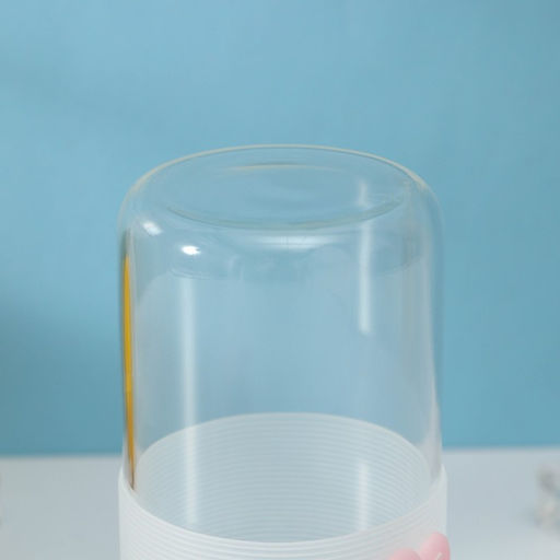 Стакан с крышкой и трубочкой «Фрутис», 410 мл, стекло, МИКС