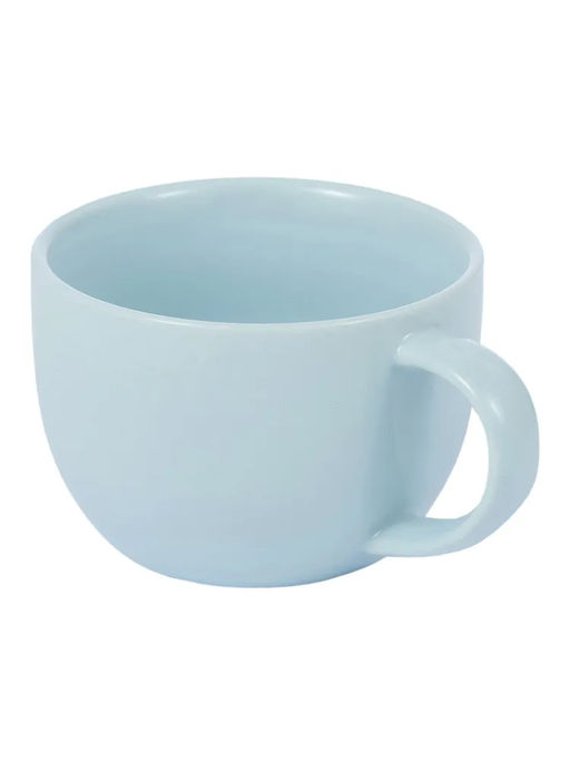 52223 GIPFEL Чайная пара ETHER: чашка 230 мл, блюдце 15 см. Материал: керамика. Цвет: светло-голубой.