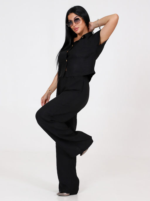 ЖК-Камила ЖЕНСКИЙ КОСТЮМ (Черный) - А-дина фото 4