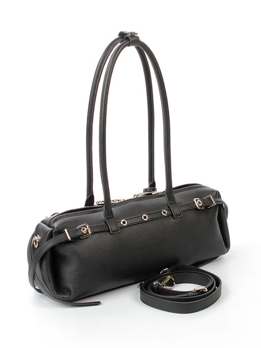 LACCOMA сумка L1017f-черный натуральная замша, натуральная кожа хлопок фото 3