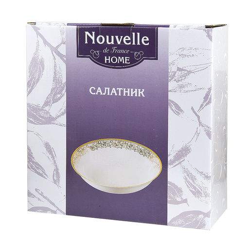 Салатник Красота d=23см. h=6,5см. v=1500мл. (фарфор) (подарочная упаковка) - Nouvelle home фото 2