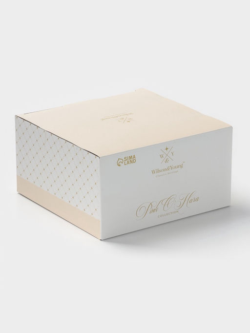 Чайная пара WY Pink Ohara, фарфор, 220 мл, чёрная