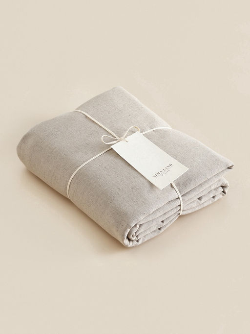 Простыня SL Home Linen collection 235*240 см , цв.бежевый, лён30%/хлопок70% - Sima-land home фото 5