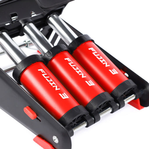 Насос ножной с манометром COMIRON FUJIN 3, стальная рама, стальной цилиндр Presta-Schrader-Dunlop, 8,3 бар. Три поршня. /уп 10 - Галеонтрейд фото 4