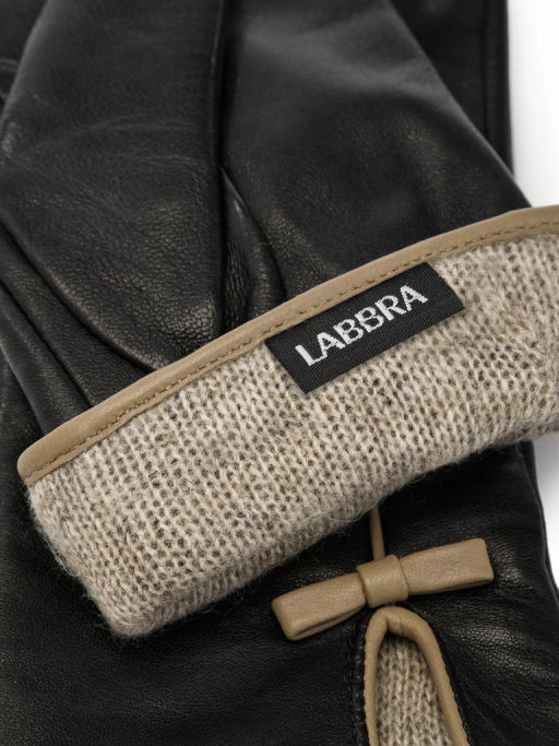 Перчатки жен п/ш LB-2401 black/beige - Labbra фото 4