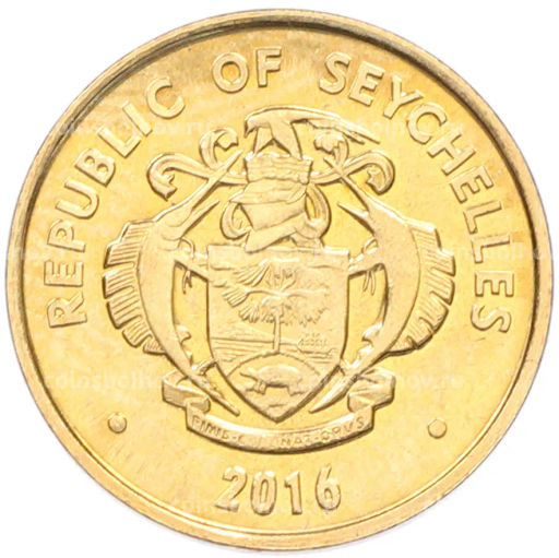 Монета 5 центов 2016 года Сейшелы