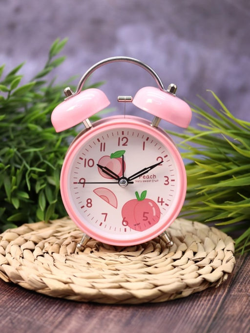 Часы-будильник Peach, pink