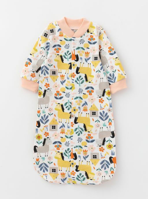 Комбинезон конверт для малыша, синий/радуга - Lesi kids фото 3