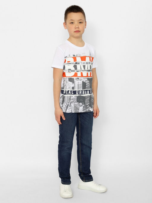 CRB wear/CSJB 63568-20-375 Футболка для мальчика,белый/Ex.Cherubino  фото 2