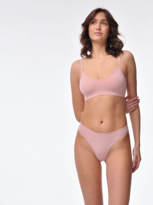 Топ на тонких бретелях в рубчик - My фото 68