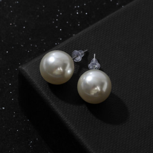 Серьги пусеты QF «Рэйчел», 12 пар, бусины d=6-12 мм, цветные