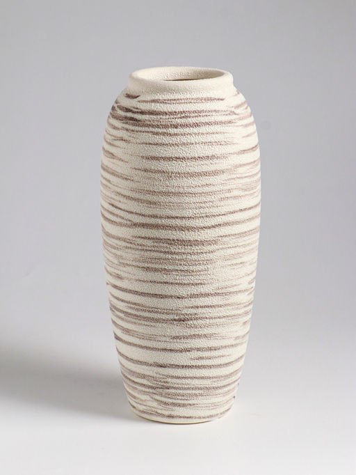 Ваза «Беажио» элит, 25.5×10 см, керамика, бежево-коричневая