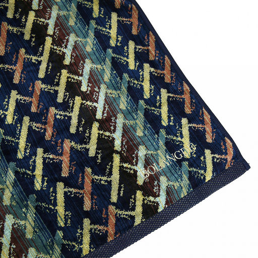 Missoni-3002 Полотенце махровое 100х150см, плотность 375гр/м2, 100% хлопок, синий, Bolangde (Китай) - Домашняя мода фото 4