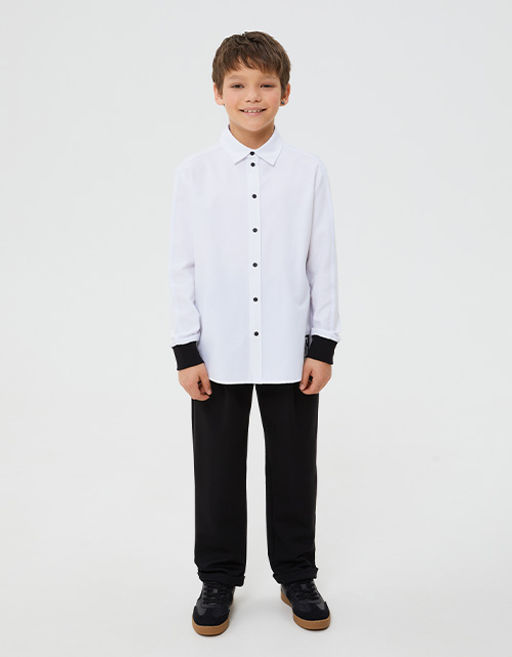 Тёмно-синие школьные брюки для мальчика 240263 - Bell bimbo фото 9