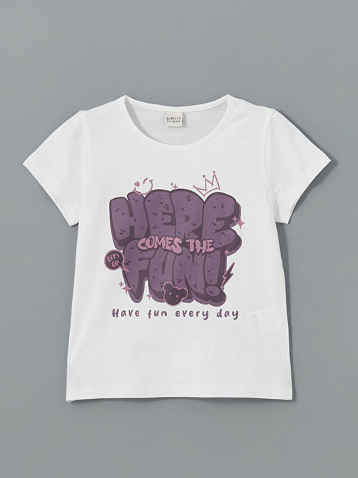 Bisiklet Yaka K?z ?ocuk Ti??rt ve Tayt