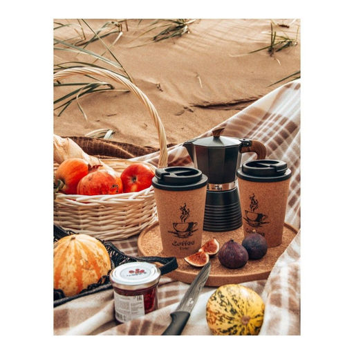 Термокружка дорожная Walmer Corky Coffee, 0.35 л, цвет пробковый  фото 8