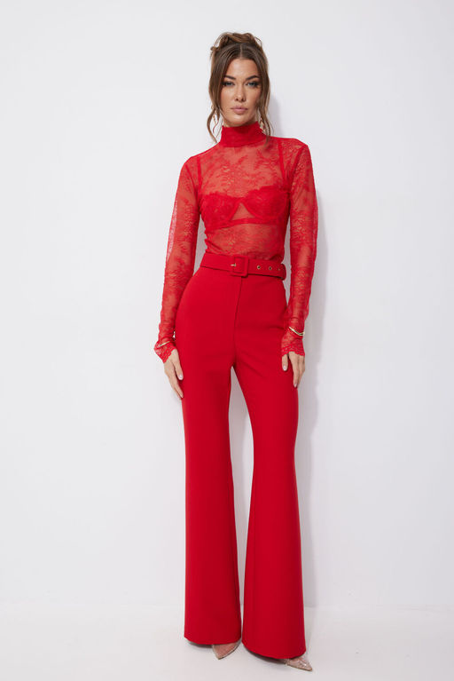 Блуза LYUSHe 4258 красный  фото 4